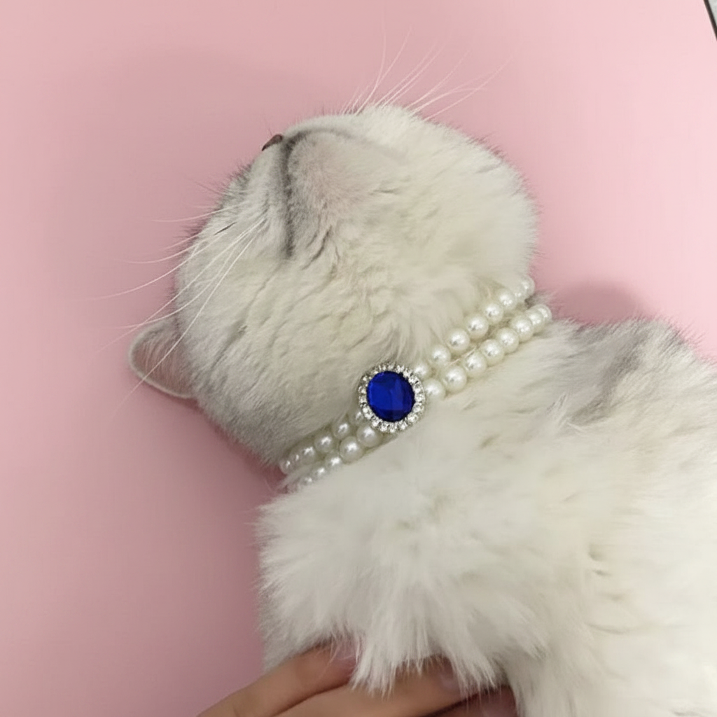 Pearl Cat Necklace — LUPARO