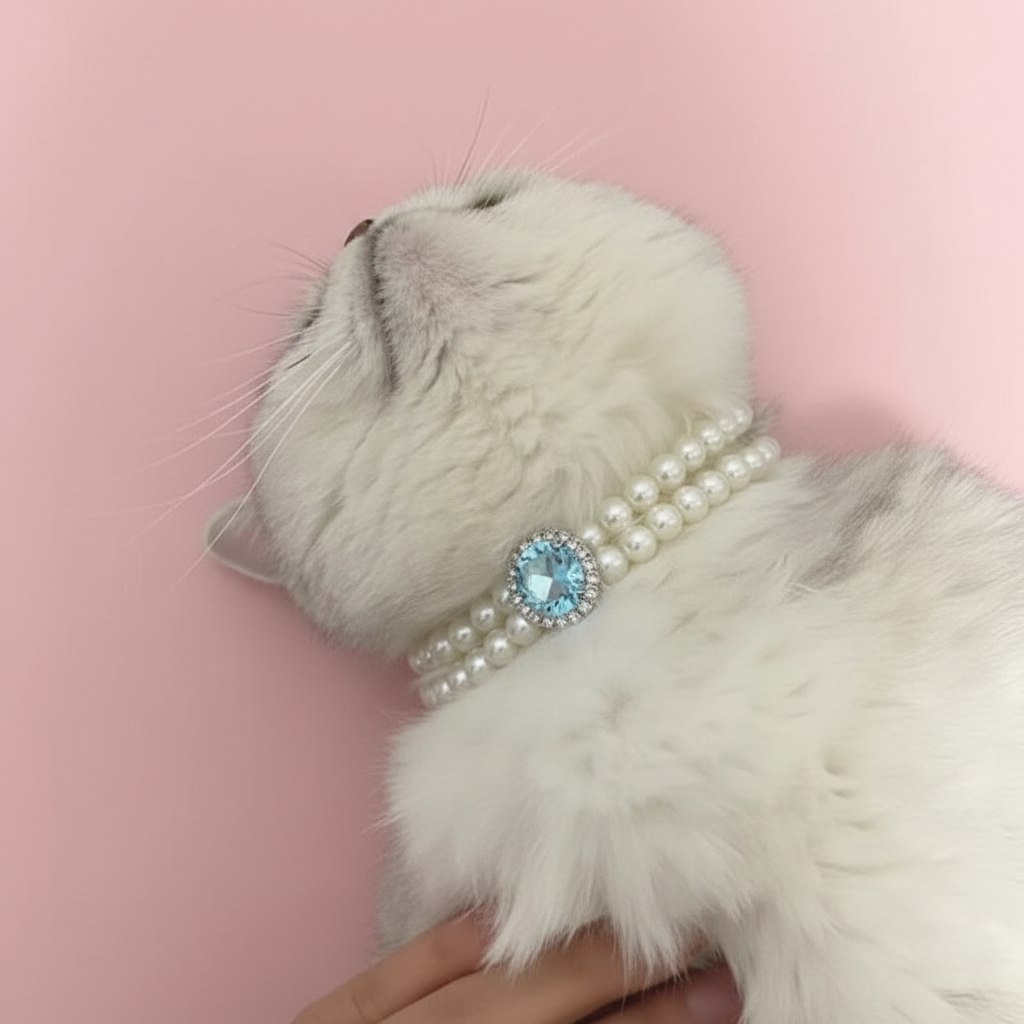 Pearl Cat Necklace — LUPARO