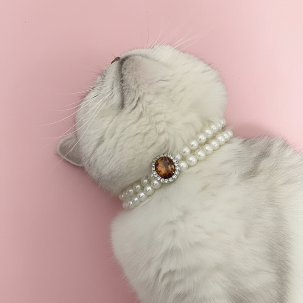Pearl Cat Necklace — LUPARO