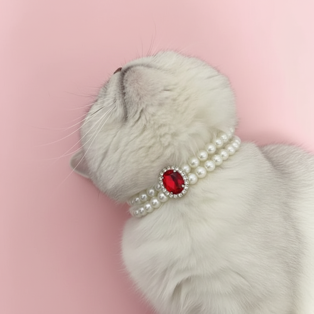 Pearl Cat Necklace — LUPARO