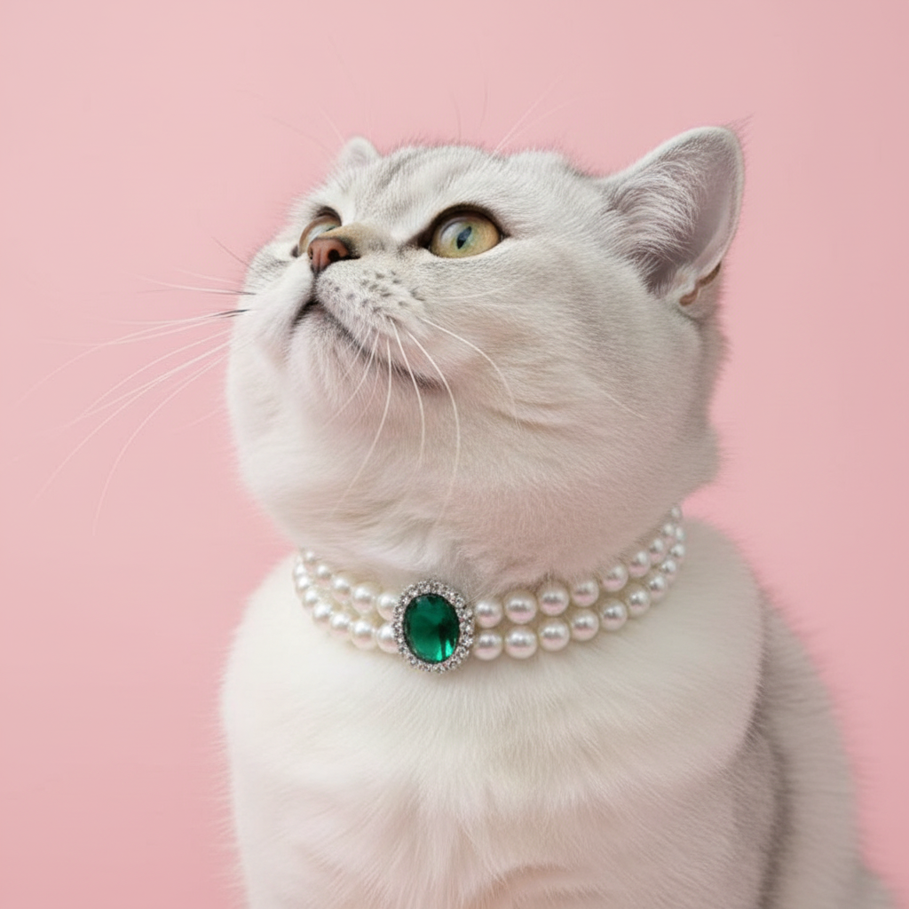 Pearl Cat Necklace — LUPARO
